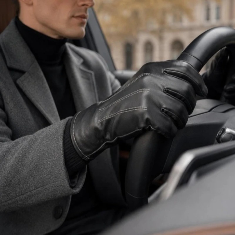 1/2Pairs Winter Faux Leather G - đánh giá và giá Leather Driving Glove