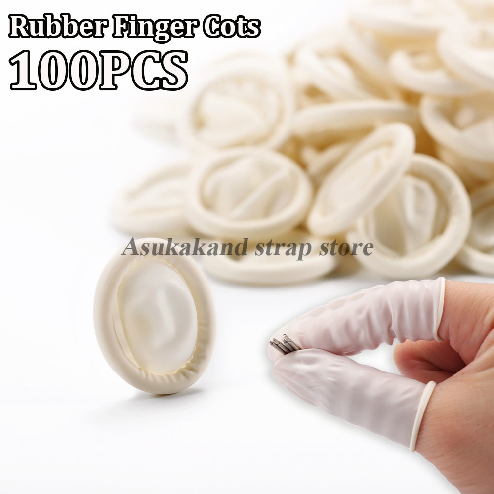 White Rubber Finger Cot Watch  - đánh giá và giá Latex Disposable Glove