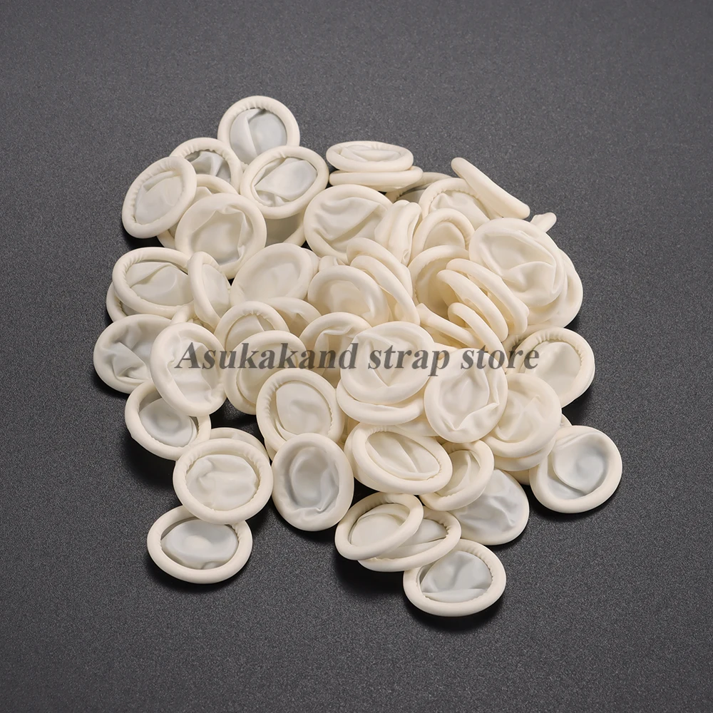 White Rubber Finger Cot Watch  - đánh giá và giá Latex Disposable Glove