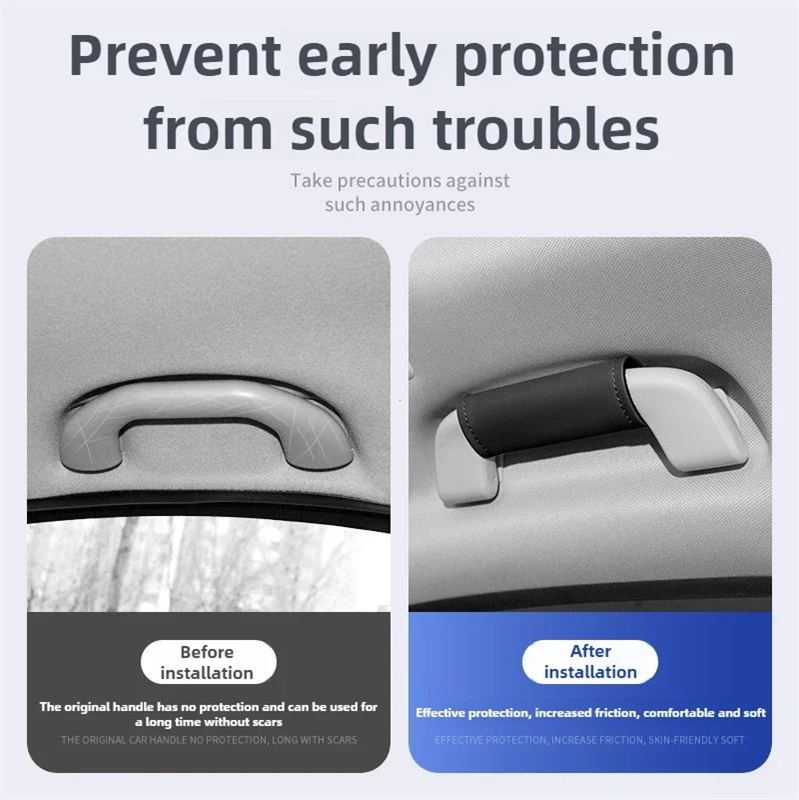 Soft Leather Car Roof Armrest  - đánh giá và giá Leather Driving Glove