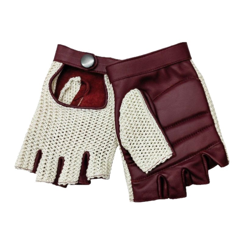 Genuine Sheepskin Half Finger  - đánh giá và giá Leather Driving Glove