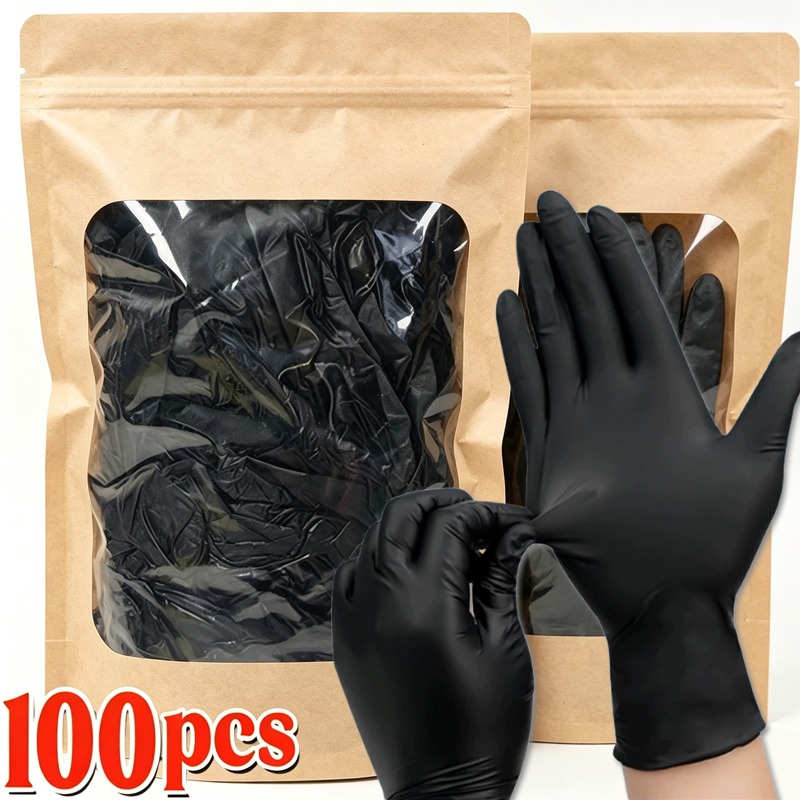 1/100pcs Disposable Black Glov - đánh giá và giá Latex Disposable Glove